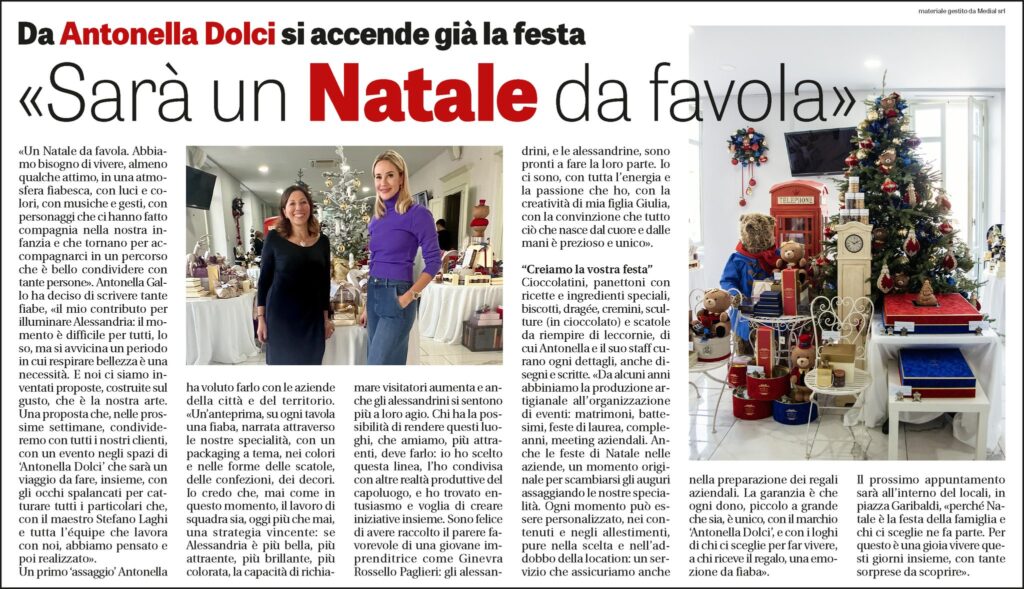 antonella dolci il piccolo alessandria un natale da favola